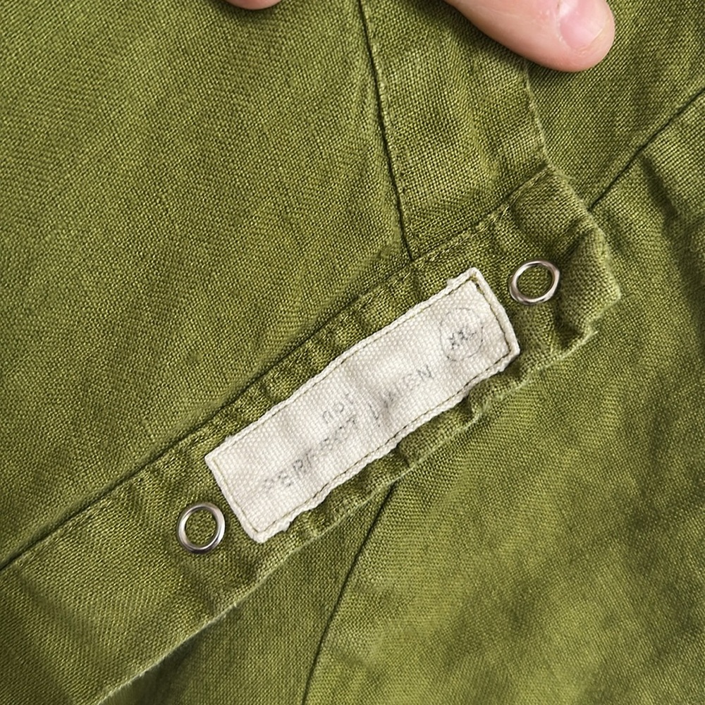 NPL Olive Green Linen Jumpsuit - Picture 7 of 7